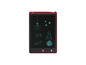 Een rood LCD-schrijftablet met een stylus en een aantal krabbels