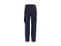 Pantalon de travail bleu marine avec renforts et poches noirs, vue arrière