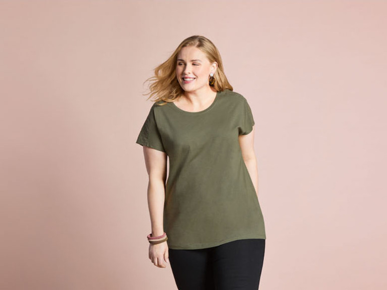 Ga naar volledige schermweergave: esmara® Katoenen t-shirt met ronde hals - afbeelding 3
