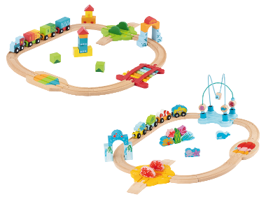 LUPILU® Set de train en bois »Mon premier train«