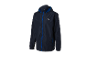 Een donkerblauw Kari Traa windjack met capuchon.