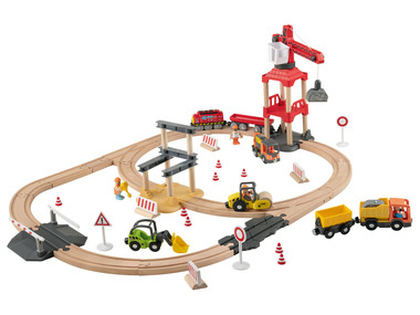 Playtive Chemin de fer en bois chantier