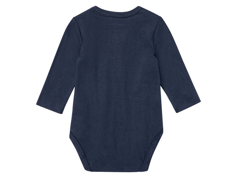 Aller en mode plein écran lupilu® Set de 3 bodies en pur coton avec manches longues - Photo 15
