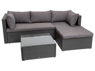LIVARNO home Coin lounge avec table, gris