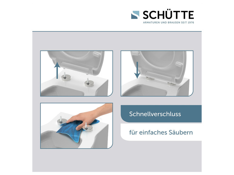 Ga naar volledige schermweergave: Schütte WC zitting duroplast, met soft-close-mechanisme - afbeelding 11