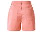 Short femme couleur pêche avec poches arrière, vue de dos