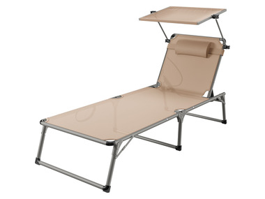 LIVARNO home Chaise longue en aluminium »Houston«, pliable