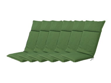 LIVARNO home Ensemble de 6 coussins de chaise de jardin 120 × 50 cm