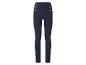 Legging bleu marine taille haute avec boutons dorés