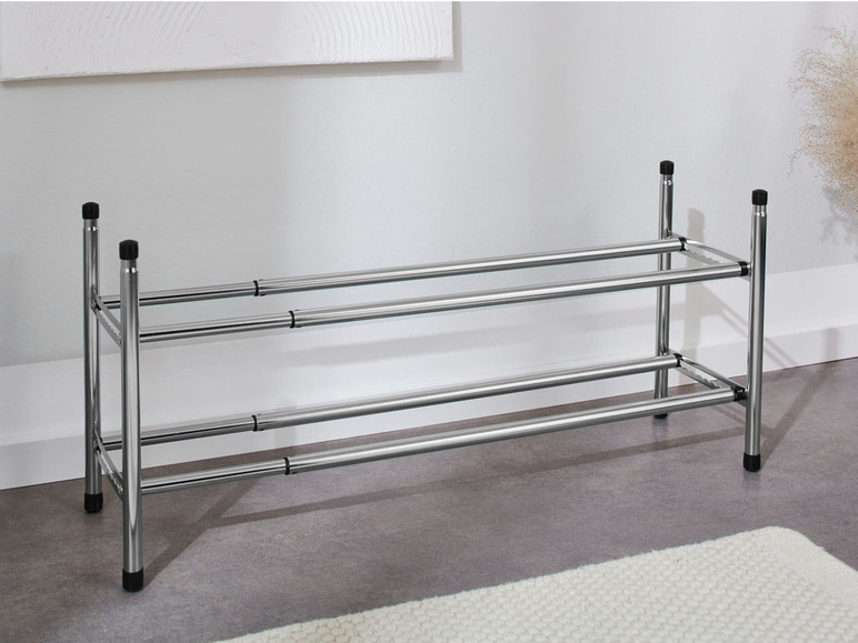 Ga naar volledige schermweergave: LIVARNO home Uittrekbaar schoenenrek, 64-118 x 36,5 x 22,5 cm - afbeelding 4