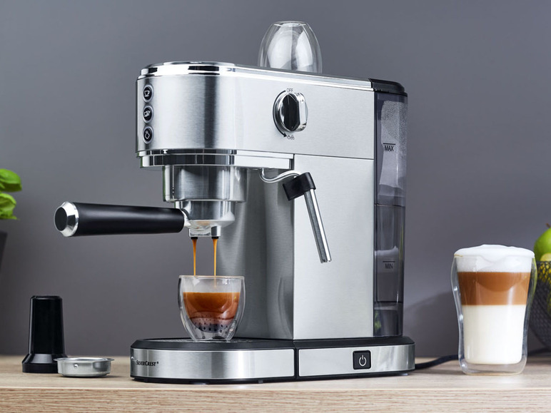 Ga naar volledige schermweergave: SILVERCREST® Espressomachine Slim, 1350 W - afbeelding 2