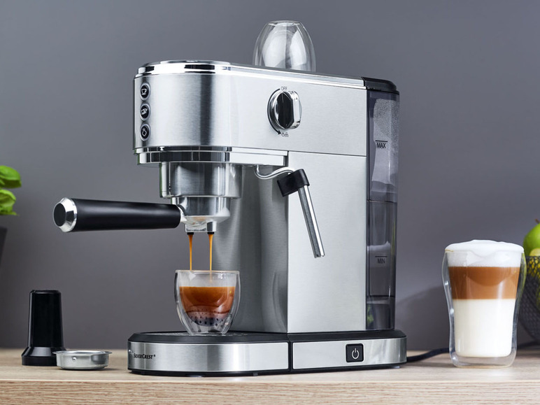 Ga naar volledige schermweergave: SILVERCREST® KITCHEN TOOLS Espressomachine Slim, 1350 W - afbeelding 2