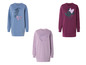 Drie Disney-sweaters met afbeeldingen van Donald Duck, Minnie Mouse en een kat.