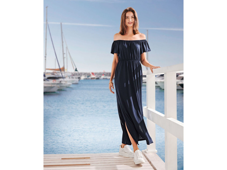 Ga naar volledige schermweergave: esmara® Maxi-jurk met elastiek in de taille - afbeelding 12