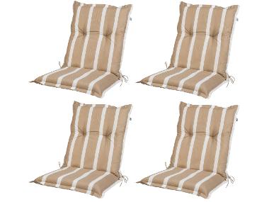 Lot de 4 coussins pour chaise de jardin, 100 x 50 cm LIVARNO home