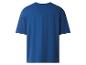 T-shirt bleu uni à manches courtes, vue de dos