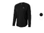 Zwart Crivit sportshirt met lange mouwen en wit logo op de borst.