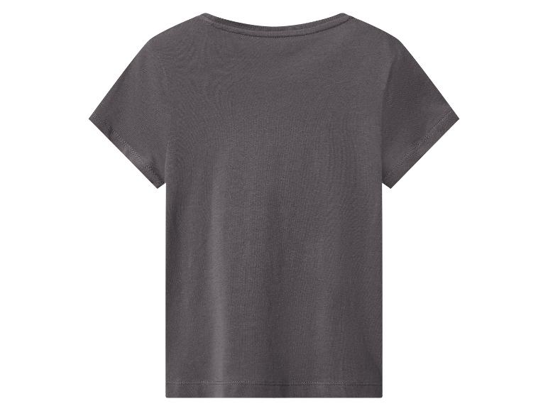 T-shirt gris foncé à manches courtes, vue de dos