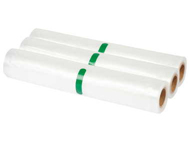 SILVERCREST® KITCHEN TOOLS Set van 3 vacuümfolierollen, 300 x 20 cm, BPA-vrij