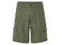 Olijfgroene cargoshorts met zakken.