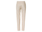Jean beige à taille haute, vue arrière.