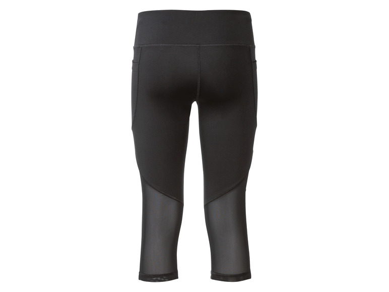 Leggings de sport noirs avec empiècements en mesh