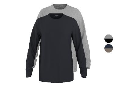 ESMARA MEN T-shirts à manches longues pour hommes, 2 pièces