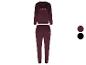 Ensemble de survêtement en velours Mexx bordeaux, avec sweat-shirt et pantalon.