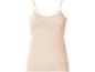 Beige dames top met spaghettibandjes