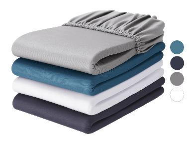 LIVARNO® Drap-housse en microfibre jersey, 180-200 x 200 cm
