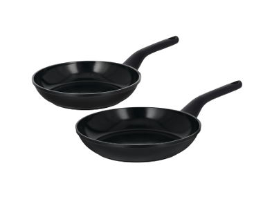 SILVERCREST® Set de 2 poêles en fonte d'aluminium, Ø 20 cm et Ø 24 cm