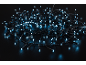 Guirlande lumineuse LED bleue sur fond sombre