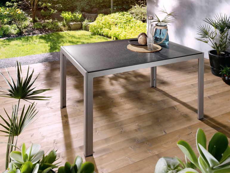 Aller en mode plein écran Set de jardin en aluminium gris avec table de jardin et 4 chaises Houston LIVARNO home - Photo 8