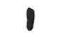 Empreinte de pied noire sur fond blanc