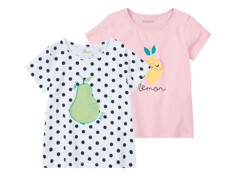 Aller en mode plein écran lupilu® Set de 2 T-shirts en coton - Photo 2