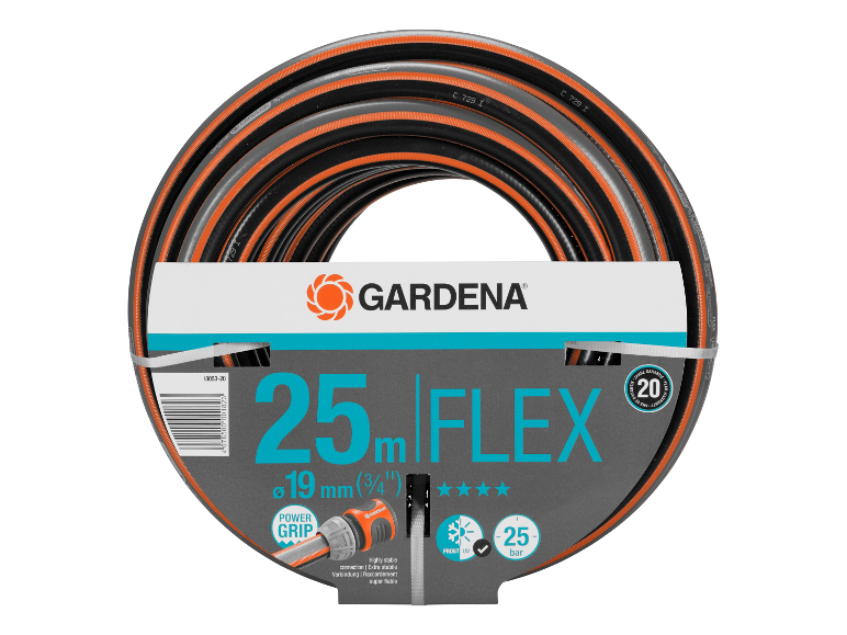 Tuyau d'arrosage Gardena Flex, 25m, 19mm.