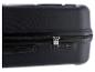 Valise rigide noire avec fermeture éclair et cadenas à combinaison TSA007
