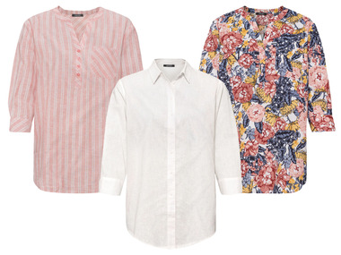 esmara® Blouse met 3/4-mouwen van een linnenmix