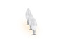 Drie witte LED-kaarslampen.