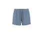 Shorts bleus pour femme avec cordon de serrage à la taille.