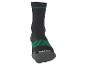 Chaussette noire avec détails verts et texte 'PARKSIDE' sur le pied.
