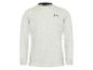 T-shirt gris clair à manches longues pour homme avec col montant et logo Mexx.