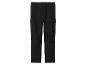 Pantalon cargo noir avec plusieurs poches et genouillères