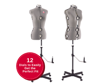 SINGER Mannequin de couture MD/LG, gris