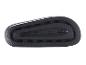 Zool van slippers of sandalen met zigzagpatroon.