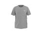Grijs heren T-shirt met korte mouwen, ronde hals en klein logo.