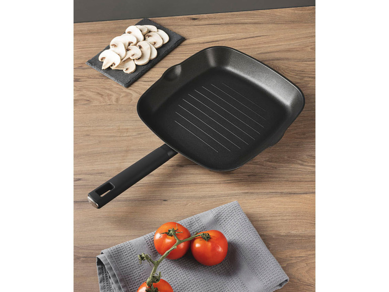 Ga naar volledige schermweergave: Masterpro Gesmeed aluminium grillpan Ø 28 cm, anti-aanbaklaag - afbeelding 6