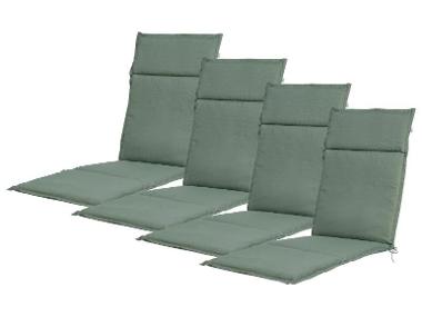 LIVARNO home Lot de 4 coussins pour chaise de jardin, 167 x 50 cm