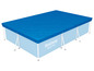 Blauwe Bestway Steel Pro zwembadhoes voor rechthoekig zwembad.