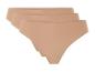 Driepak beige damesonderbroeken